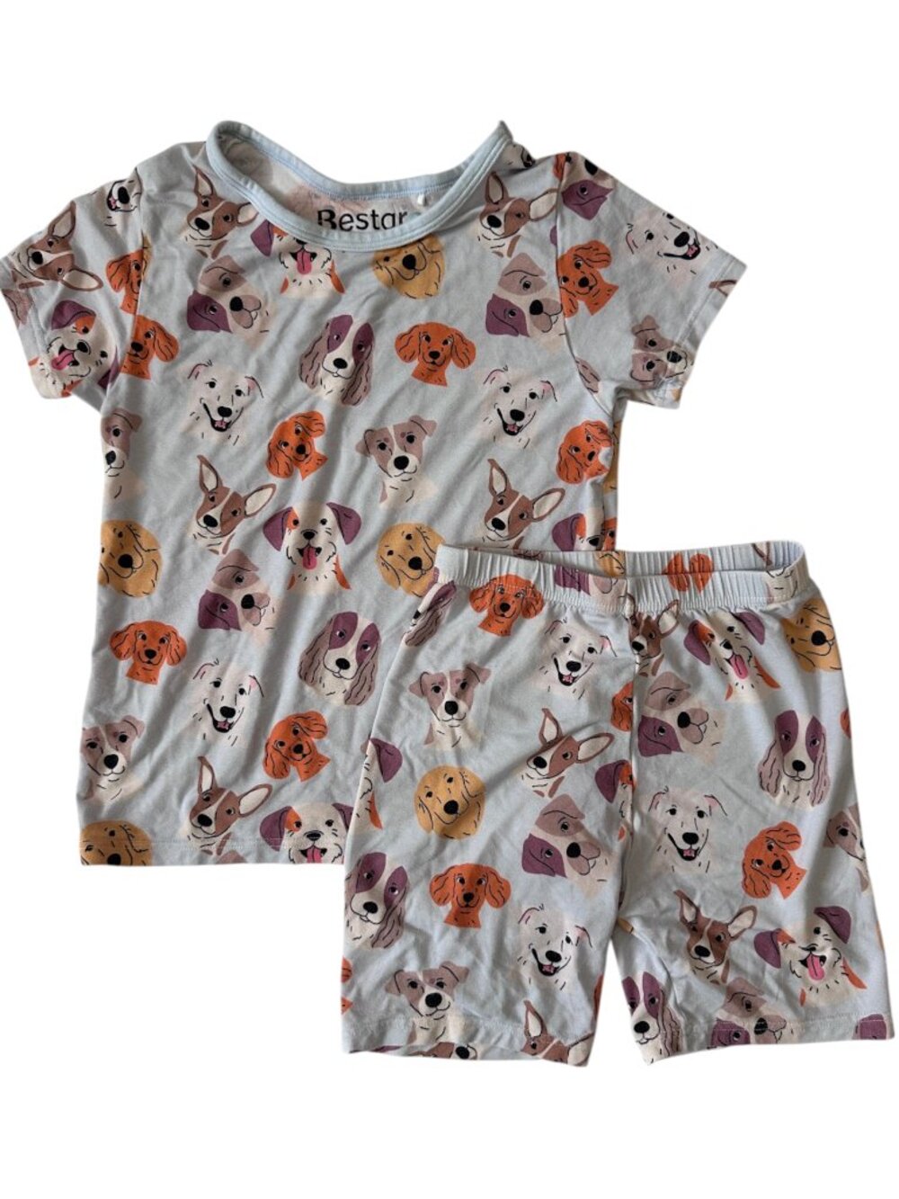 Bestaroo Kids Dog Print Bamboo Pajama Set Unisex Size 5